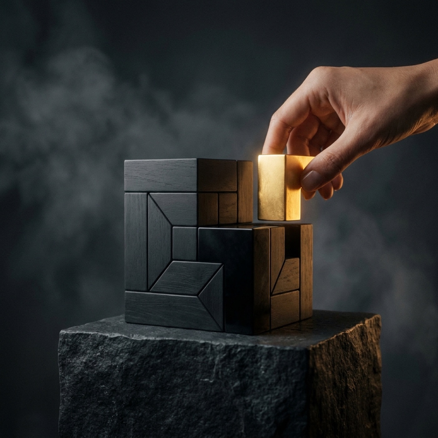 Pièce dorée qui complète le puzzle, métaphore PNL